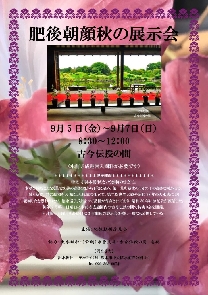 肥後朝顔_水前寺成趣園